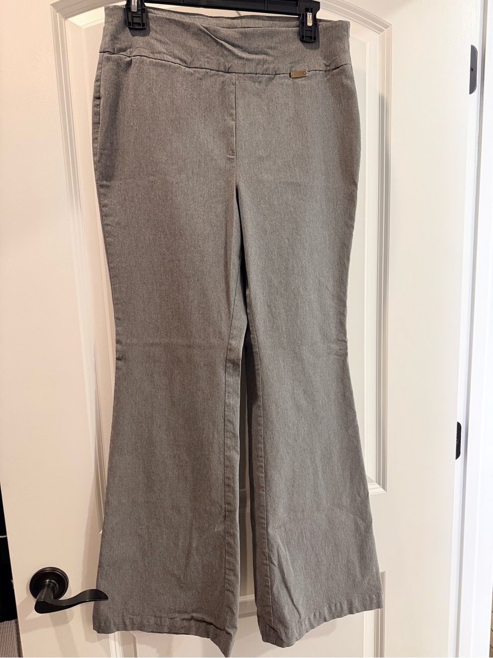 Like New - INC Light Heather Gray Wide-Leg Pull-On Pants Size 12
